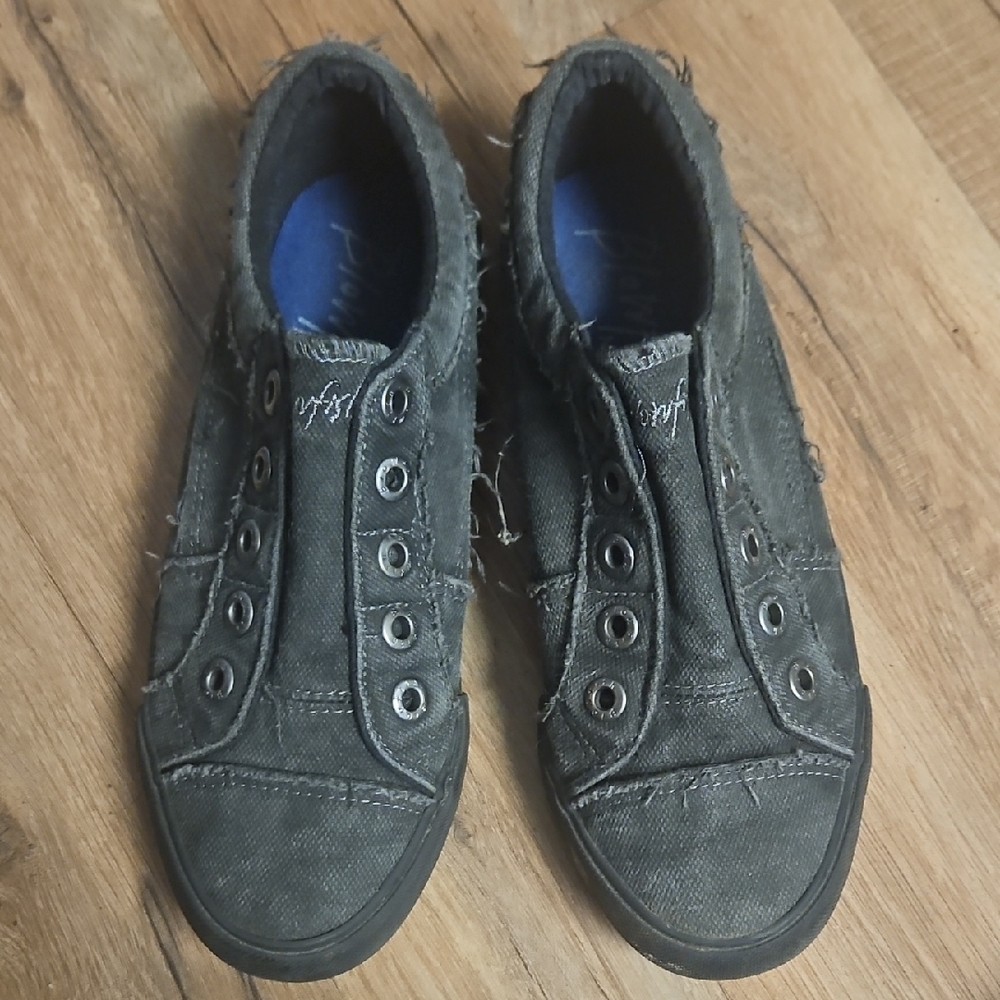 Hey Dude Distressed Black Sneakers